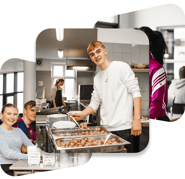 Dreng laver mad på efterskole