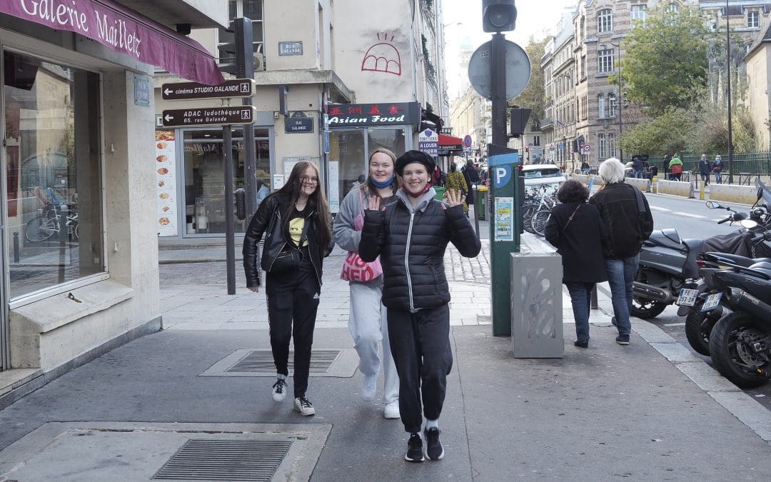 Turen gik til Paris