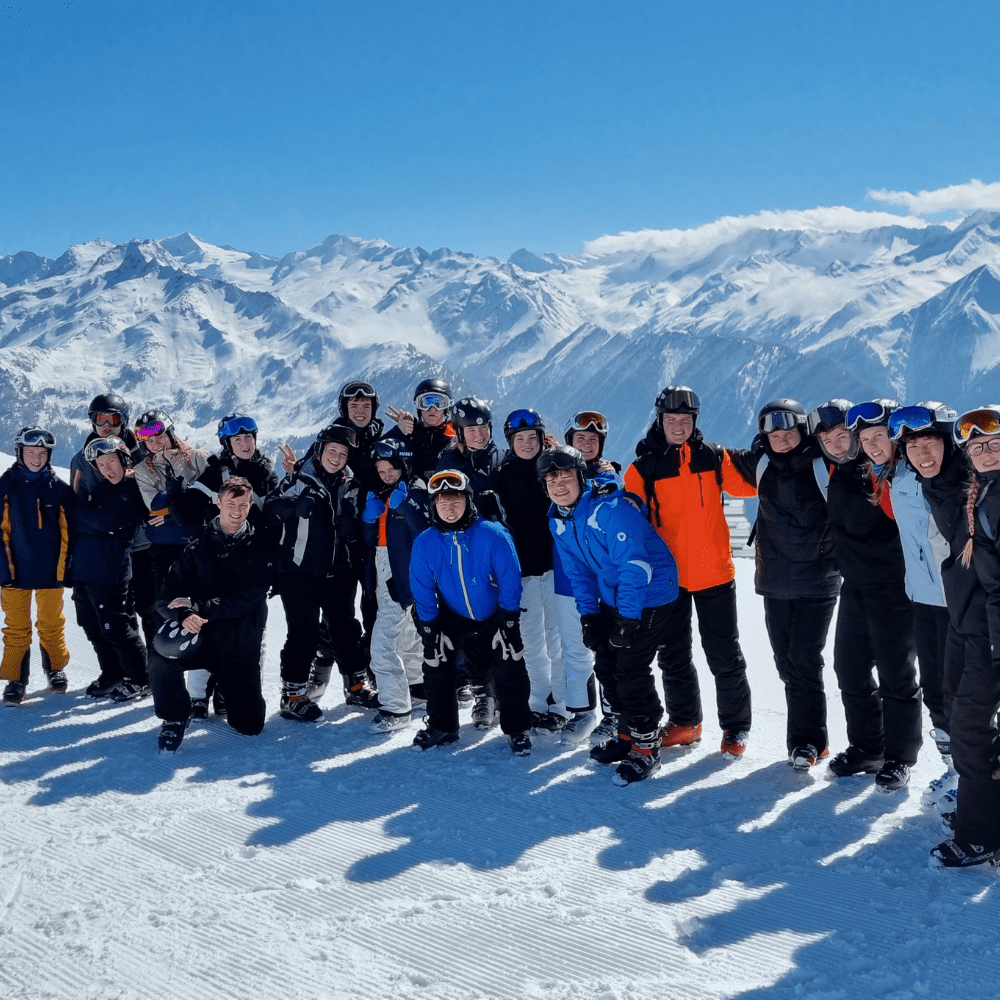Fælles skitur på ski efterskole